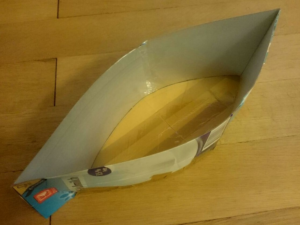 Negativform für ein Betonboot