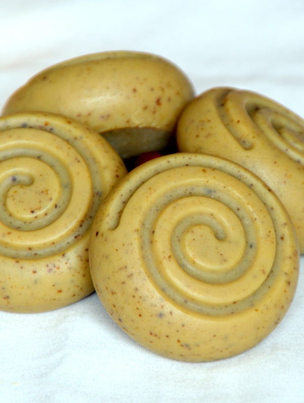 Die runde Spiralenform macht ist für selbstgemachte Naturseifen empfehlenswert. 